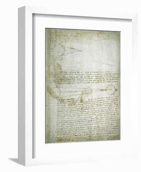 Codex Leicester: The Changing Earth-Leonardo da Vinci-Framed Giclee Print