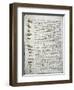 Codex Leicester: Water Flow-Leonardo da Vinci-Framed Premium Giclee Print