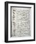 Codex Leicester: Water Flow-Leonardo da Vinci-Framed Premium Giclee Print