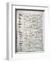 Codex Leicester: Water Flow-Leonardo da Vinci-Framed Premium Giclee Print