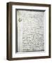 Codex Leicester: Water Pressure Theories-Leonardo da Vinci-Framed Giclee Print