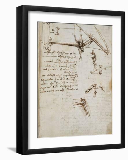 Codex on the Flight of Birds-Leonardo da Vinci-Framed Giclee Print