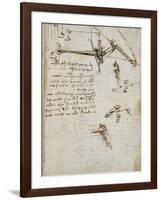 Codex on the Flight of Birds-Leonardo da Vinci-Framed Giclee Print