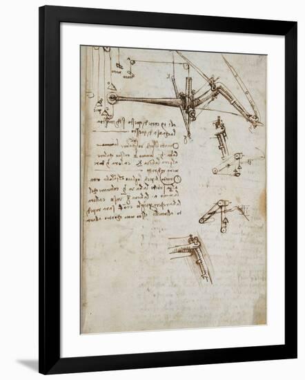Codex on the Flight of Birds-Leonardo da Vinci-Framed Giclee Print