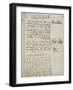 Codex on the Flight of Birds-Leonardo da Vinci-Framed Giclee Print