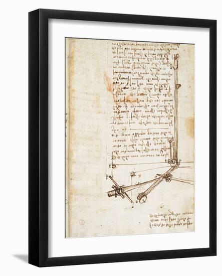 Codex on the Flight of Birds-Leonardo da Vinci-Framed Giclee Print