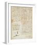 Codex on the Flight of Birds-Leonardo da Vinci-Framed Giclee Print