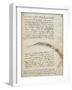 Codex on the Flight of Birds-Leonardo da Vinci-Framed Giclee Print