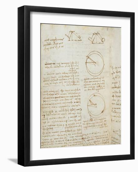 Codex on the Flight of Birds-Leonardo da Vinci-Framed Giclee Print