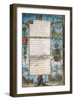 Codex Romanzo Di Paolo E Daria (Novel of Paolo and Daria) by Gaspare Visconti, Manuscript-null-Framed Giclee Print