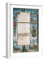 Codex Romanzo Di Paolo E Daria (Novel of Paolo and Daria) by Gaspare Visconti, Manuscript-null-Framed Giclee Print