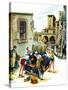 "Coed Tourists in Italy", August 2, 1958-Constantin Alajalov-Stretched Canvas
