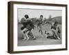 Coeds from Western State College Staged their Annual Powder Bowl Football Game-null-Framed Photo