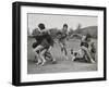 Coeds from Western State College Staged their Annual Powder Bowl Football Game-null-Framed Photo