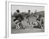 Coeds from Western State College Staged their Annual Powder Bowl Football Game-null-Framed Photo