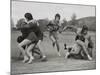 Coeds from Western State College Staged their Annual Powder Bowl Football Game-null-Mounted Photo