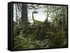 Coelophysis Dinosaurs Walk Amongst a Forest-Stocktrek Images-Framed Stretched Canvas