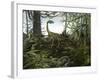 Coelophysis Dinosaurs Walk Amongst a Forest-Stocktrek Images-Framed Photographic Print