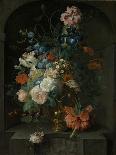 Still Life with Flowers, Coenraet Roepel.-Coenraet Roepel-Framed Art Print