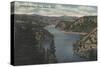 Coeur d'Alene, ID - View of Beauty Bay-Lantern Press-Stretched Canvas