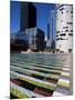 Coeur Defense and Coloured Pool, La Defense, Paris, France-Neale Clarke-Mounted Photographic Print