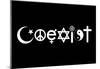 Coexist Black-null-Mounted Poster