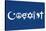 Coexist Blue Motivational Plastic Sign-null-Stretched Canvas