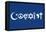 Coexist Blue Motivational Plastic Sign-null-Framed Stretched Canvas