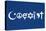 Coexist Blue Motivational Plastic Sign-null-Stretched Canvas