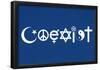 Coexist Blue-null-Framed Poster