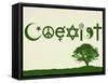 Coexist Natural-null-Framed Stretched Canvas