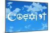 Coexist Sky Motivational Plastic Sign-null-Mounted Premium Giclee Print