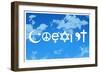 Coexist Sky Motivational-null-Framed Art Print