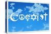 Coexist Sky Motivational-null-Stretched Canvas