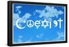 Coexist Sky-null-Framed Poster