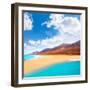 Cofete Fuerteventura Barlovento Beach at Canary Islands of Spain-Naturewolrd-Framed Photographic Print