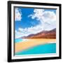 Cofete Fuerteventura Barlovento Beach at Canary Islands of Spain-Naturewolrd-Framed Photographic Print