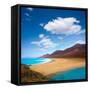 Cofete Fuerteventura Barlovento Beach at Canary Islands of Spain-Naturewolrd-Framed Stretched Canvas