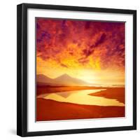 Cofete Fuerteventura Barlovento Beach at Canary Islands of Spain-Naturewolrd-Framed Photographic Print