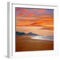 Cofete Fuerteventura Barlovento Beach at Canary Islands of Spain-Naturewolrd-Framed Photographic Print