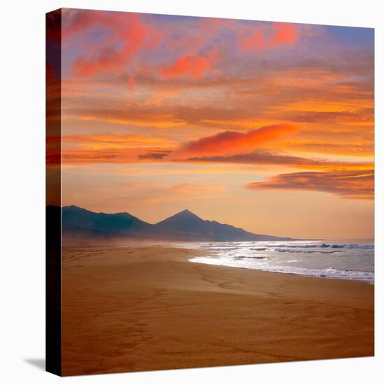 Cofete Fuerteventura Barlovento Beach at Canary Islands of Spain-Naturewolrd-Stretched Canvas