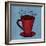 Coffe Art Blue-Herb Dickinson-Framed Photographic Print