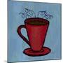 Coffe Art Blue-Herb Dickinson-Mounted Photographic Print