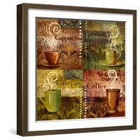 Coffee 5 Four Coffees-Viv Eisner-Framed Art Print