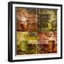 Coffee 5 Four Coffees-Viv Eisner-Framed Art Print