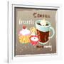 Coffee And Desserts-Tanor-Framed Art Print