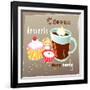 Coffee And Desserts-Tanor-Framed Art Print