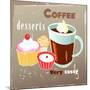 Coffee And Desserts-Tanor-Mounted Art Print