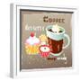 Coffee And Desserts-Tanor-Framed Art Print