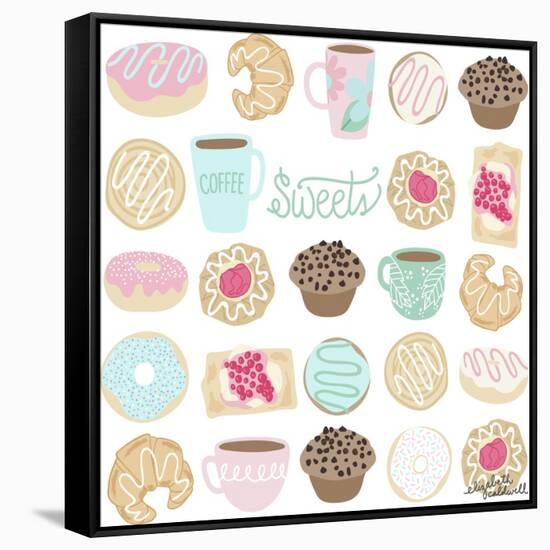 Coffee and Donuts-Elizabeth Caldwell-Framed Stretched Canvas